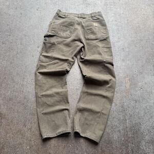 Baggy Carhartt Green Workwear Carpenter Jeans Size 32x32